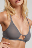 Thumbnail image #1 of Sieve Cutout Bra in Graphite [Adelina 1]