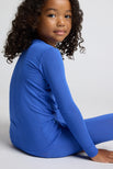Thumbnail image #4 of My Mini Long Sleeve Tee and Pants Set in Cobalt