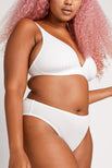 Thumbnail image #5 of Cotton French Cut Brief in White (Pack) [Hannah XL-XXL]