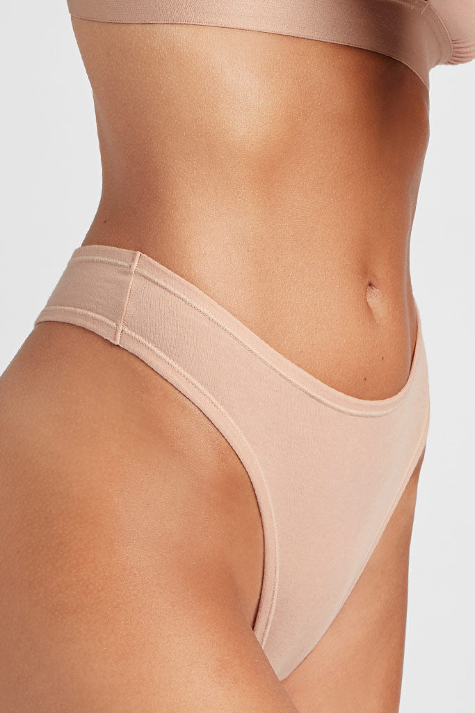  TRUBU Cotton Thongs for Women Pack of 3 M Spandex Sexy
