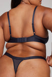 Thumbnail image #2 of Sieve Triangle Bra in Navy [Brittney 3]