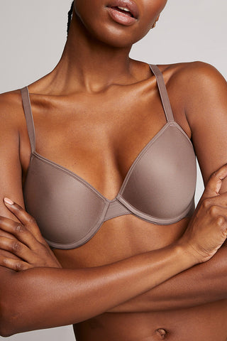 Detail view of Stealth Mode Demi Bra in Haze for sizer