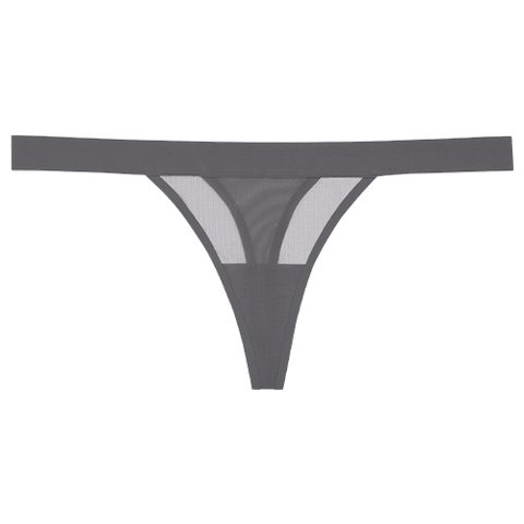 Detail view of Sieve Thong in Graphite for sizer