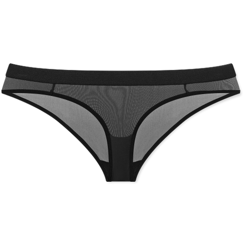 Detail view of Silky Brief in Black for sizer