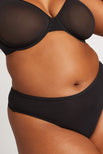 Thumbnail image #1 of Cotton Thong in Black (Pack)