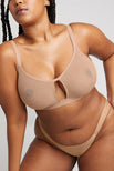 Thumbnail image #2 of Sieve Cutout Bra in Black + Buff (Pack)