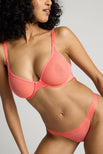 Thumbnail image #4 of Sieve Demi Bra in Coral [Malak 32D]