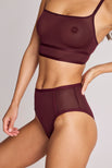 Thumbnail image #2 of Sieve Longline Bra in Garnet