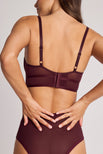 Thumbnail image #4 of Sieve Longline Bra in Garnet