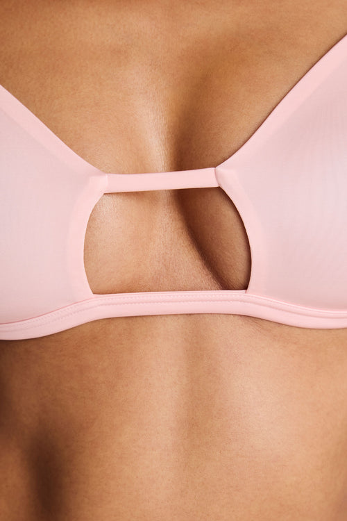 Glacé Cutout Bra in Shell