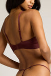 Thumbnail image #3 of Glacé Triangle Bra in Garnet