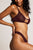 Sieve Cutout Bra in Garnet Spark