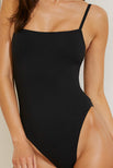 Thumbnail image #3 of Swim Straight Neck One-Piece in Black
