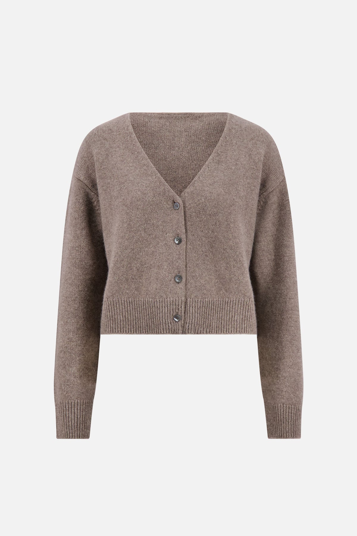 Mink cashmere cardi, flat lay