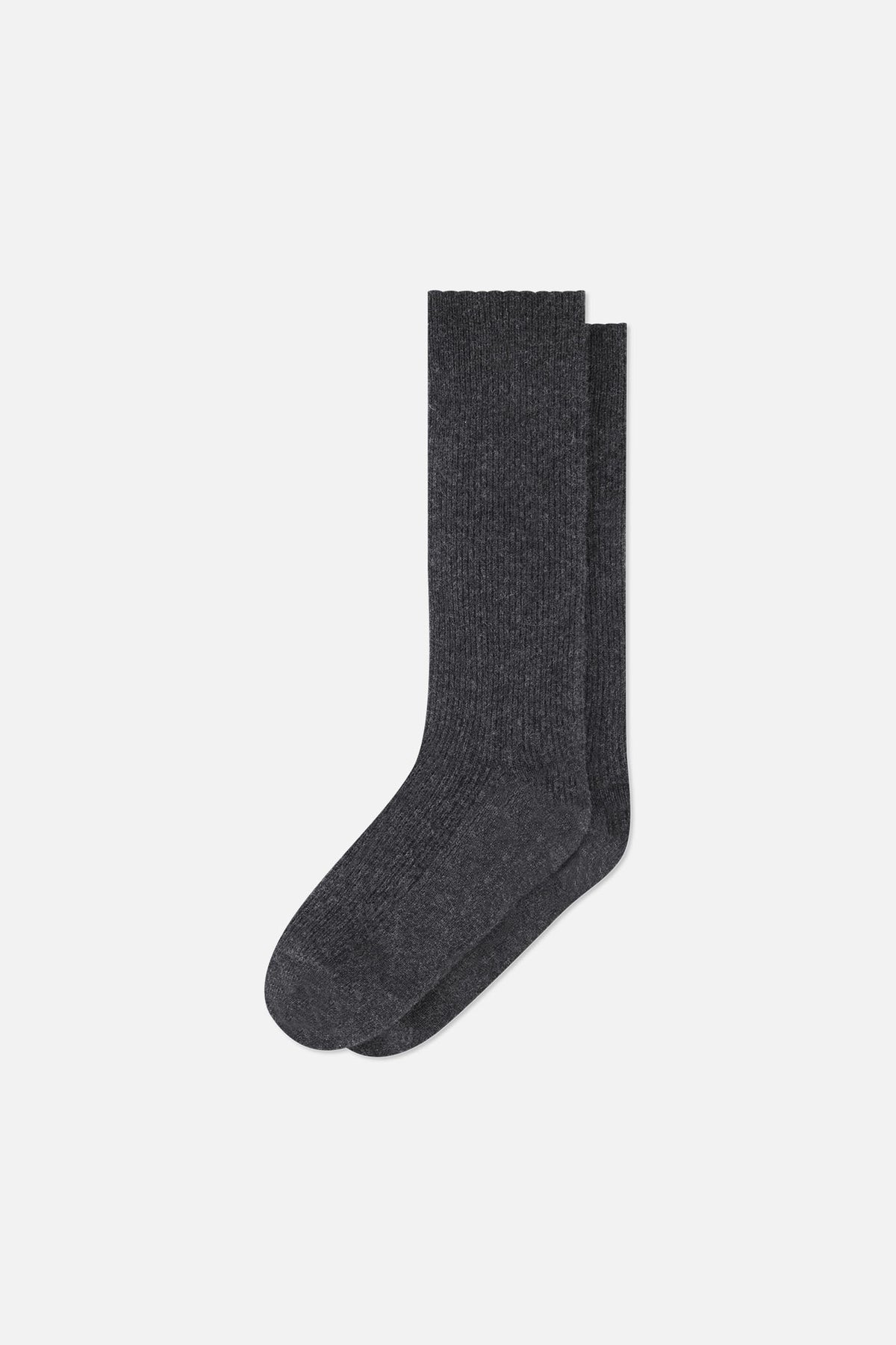 Flint cashmere sock, flat lay