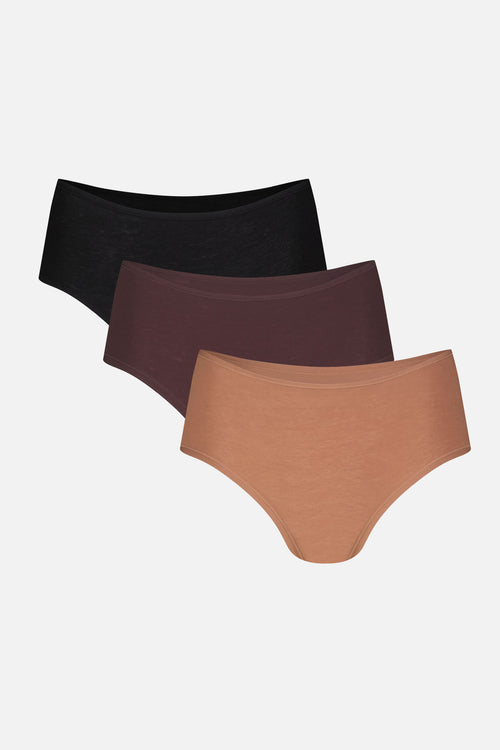 Cloud Cotton Boy Short in Deep (Pack)