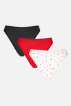 Thumbnail image #1 of Cloud Cotton French Cut Brief in Black Cherry (Pack)