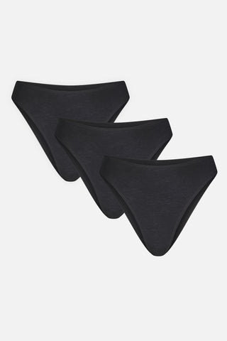 Cloud Cotton Triangle Bra in Black