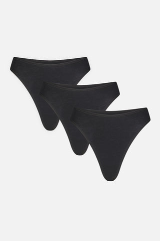 Cloud Cotton Triangle Bra in Black