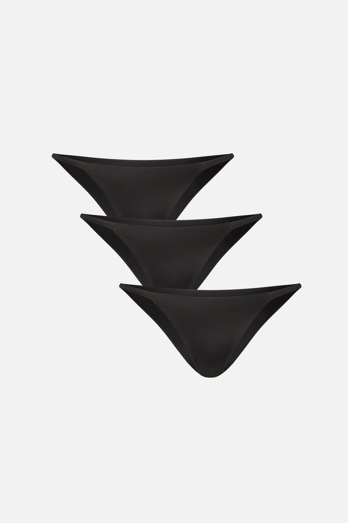 Glacé String Bikini in Black (Pack)