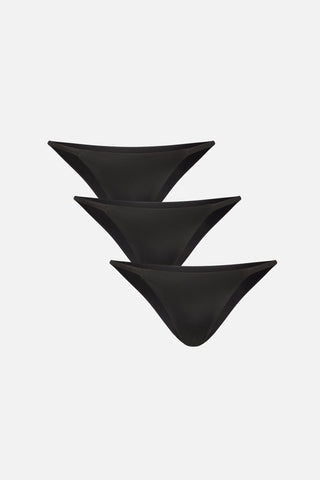 Detail view of Glacé String Bikini in Black (Pack) for sizer
