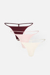 Thumbnail image #1 of Glacé String Thong in Rouge (Pack)