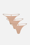 Thumbnail image #1 of Glacé String Thong in Buff (Pack)