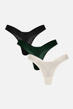 Thumbnail image #1 of Sieve Dipped Thong in Nocturne (Pack)