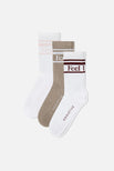 Thumbnail image #1 of Feel Good Varsity Sock in Ambient (Pack)