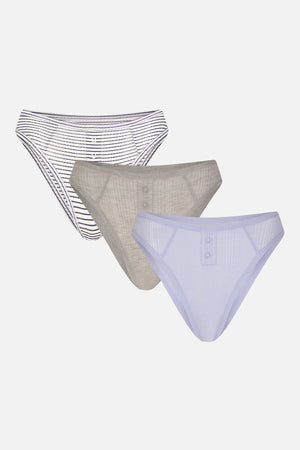 Whipped French Cut Brief in Drift (Pack)
