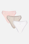 Thumbnail image #1 of Whipped French Cut Brief in Sea Shell (Pack)