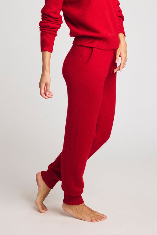 Cerise Cashmere Jogger