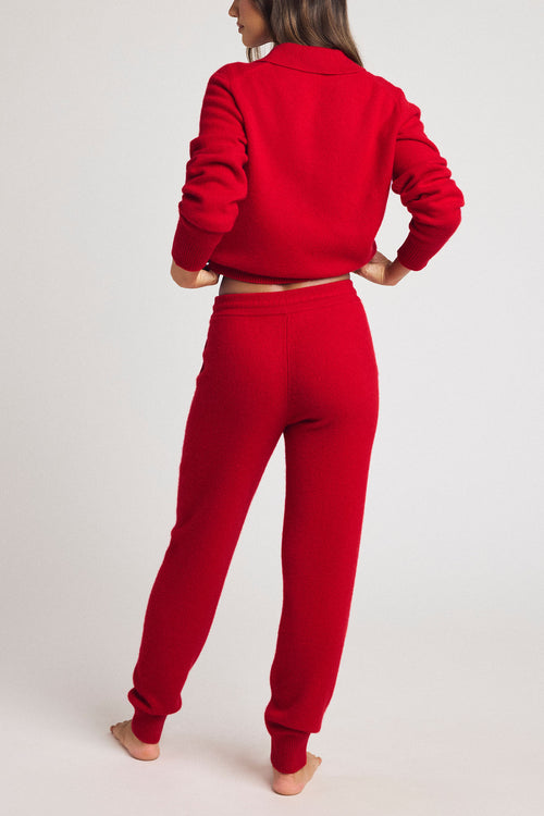 Cerise Cashmere Jogger