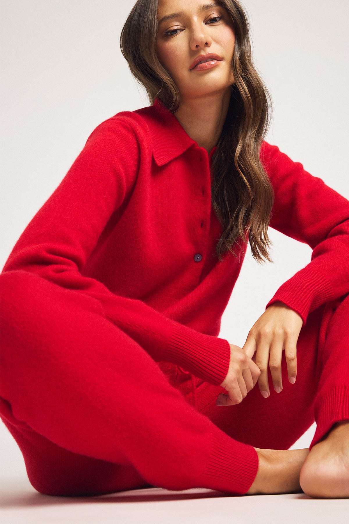 Cerise Cashmere Jogger