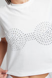 Thumbnail image #3 of Uniform Baby Tee in White: Bling Edition
