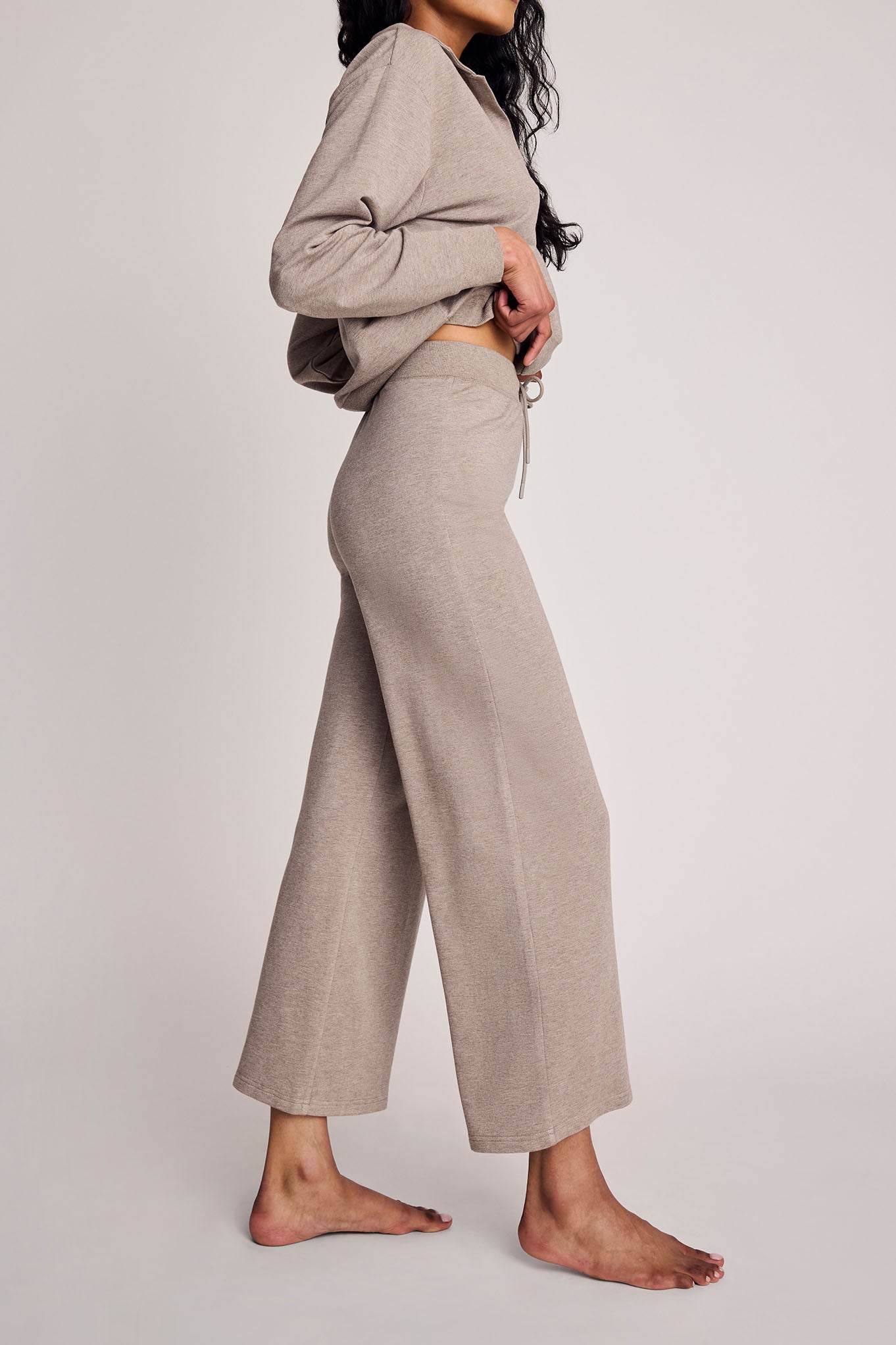 Club Crop Pant in Mink