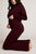 Club Flare Pant in Garnet