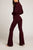 Club Flare Pant in Garnet