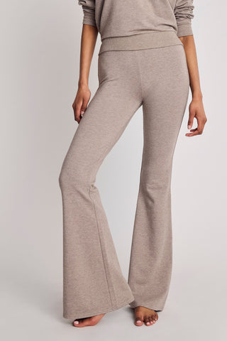 Detail view of Club Flare Pant in Mink for sizer