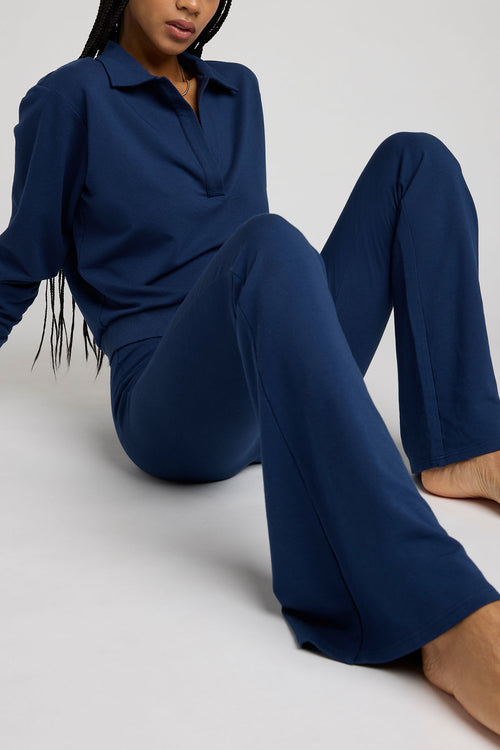 Club Flare Pant in Navy Negative Club Flare Pant in Navy Negative
