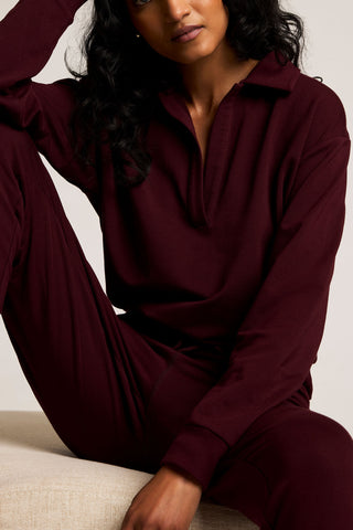 Sieve Bra Top in Garnet