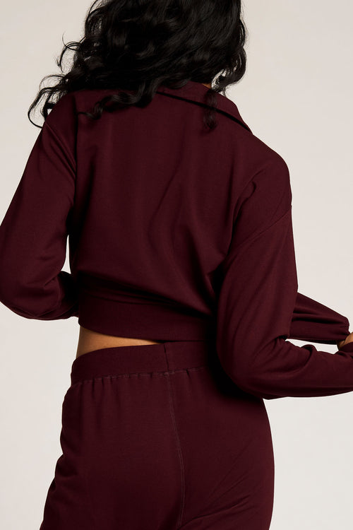 Club Pullover in Garnet