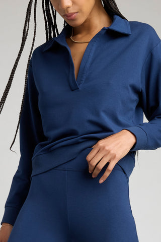 Club Flare Pant in Navy