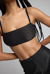 Thumbnail image #1 of Disco Bandeau Top in Black [Santana 2]