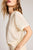 Fino Featherweight Cashmere Boyfriend Tee in Cream