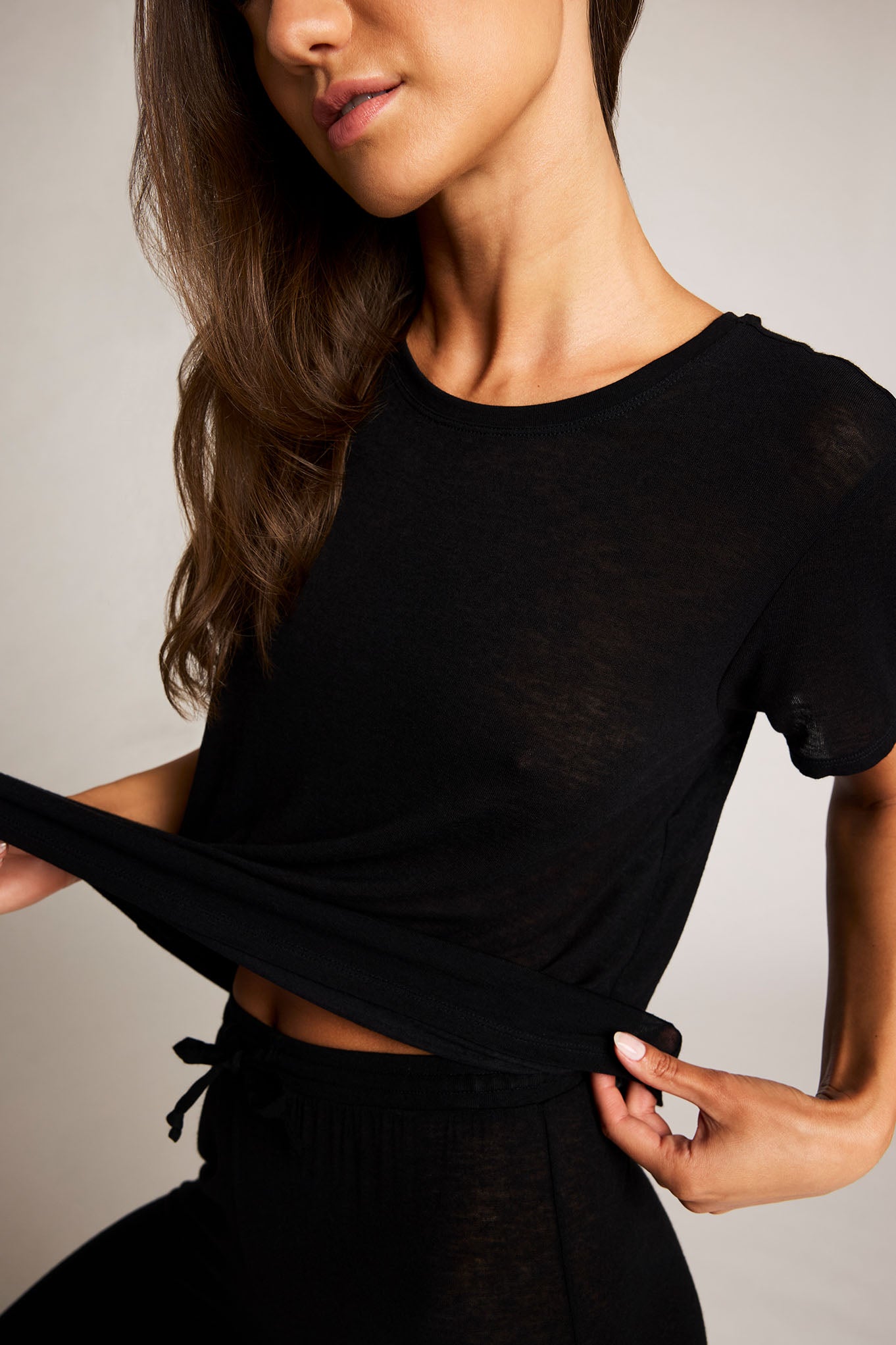 Fino Boyfriend Tee in Black