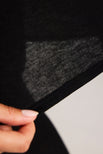 Thumbnail image #3 of Fino Featherweight Cashmere Boyfriend Tee in Black