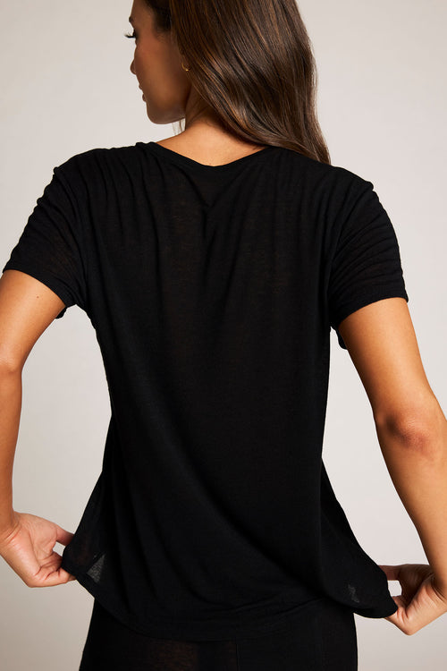 Fino Boyfriend Tee in Black