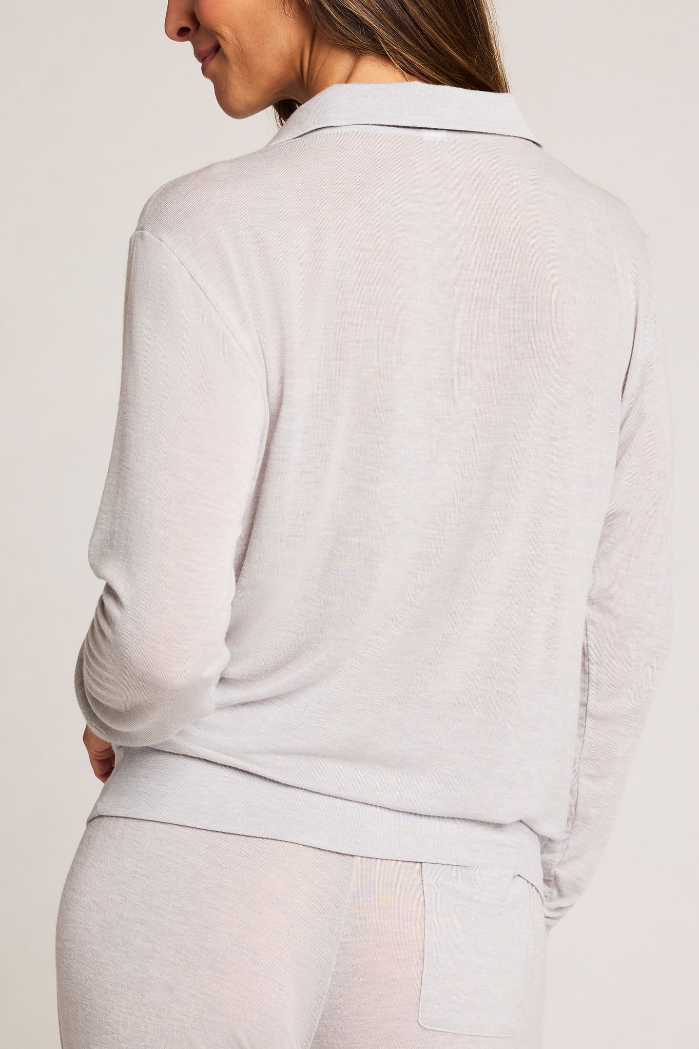 Fino Polo in Heather Grey