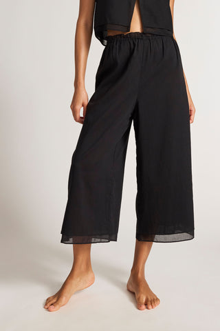 Detail view of Island Cropped Pant in Black for sizer